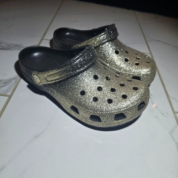 Classic Glitter Crocs Men's 5 Women's 7 - Picture 2 of 5